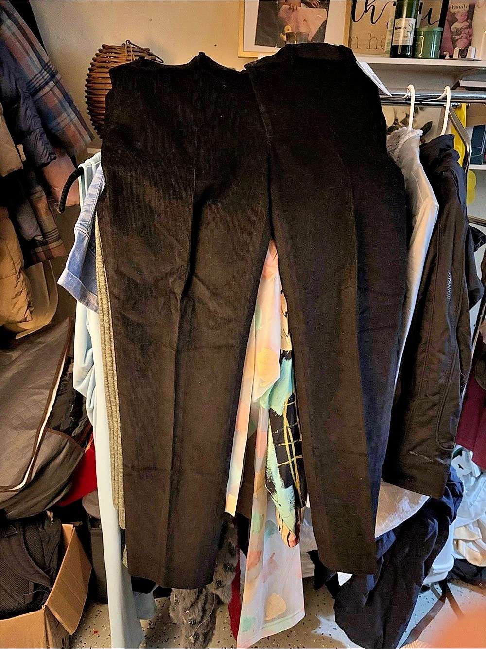 Michael Kors Black Cotton Straight Leg Pants Size XL NWT